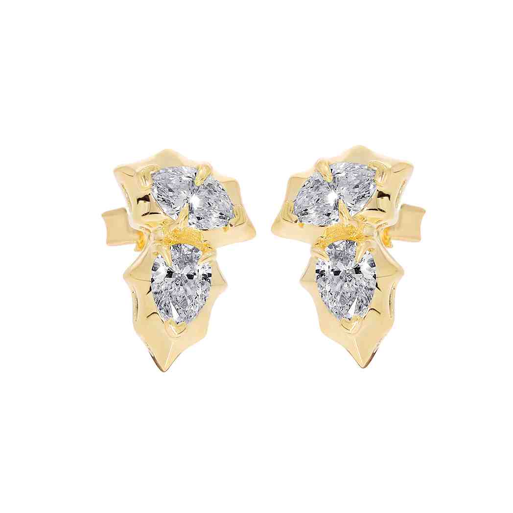 Marquise & Pear Diamond Stud Earrings ER22172A 4x3